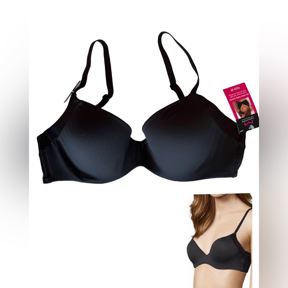 Side Smoothing Perfect Push-Up Underwire Bra 38B ~ Maidenform SE0009 Bla…